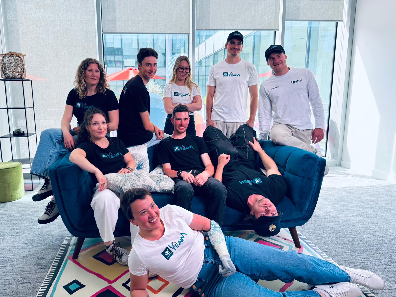 La Team du Crédit Agricole des Savoie